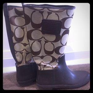 COACH rain boots